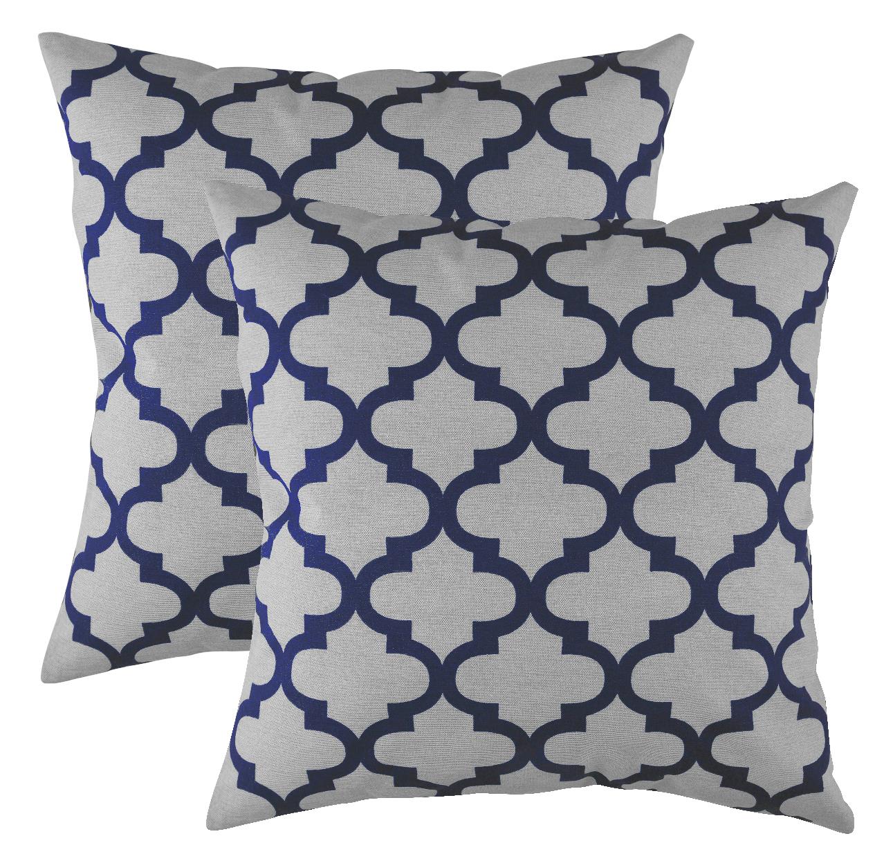 Grey trellis cushions best sale